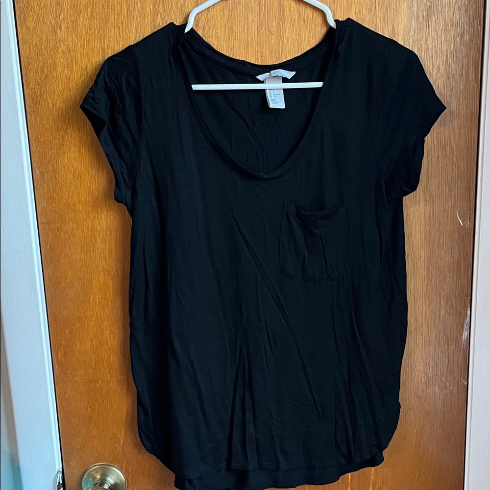 H&M Black Short Sleeve Women's Tee